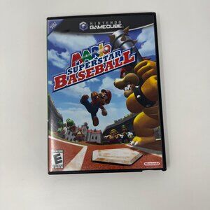 Mario Superstar Baseball Nintendo GameCube 2005 Complete